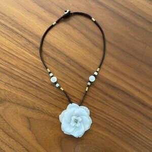 Green Jade Flower Necklace